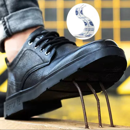 Chaussures à Coque Homme Cuir Véritable – Sécurité Classique