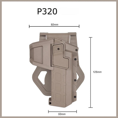 Holster pistolet tactique droitier Glock 17/19, P320 et 1911