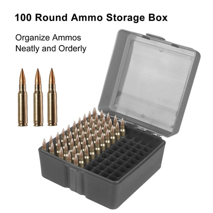 Boîte de Rangement pour Munitions – 50 ou 100 Coups | Calibres .223/5.56mm, 7.62x39mm, .38 Spé , 9mm Ma boutique