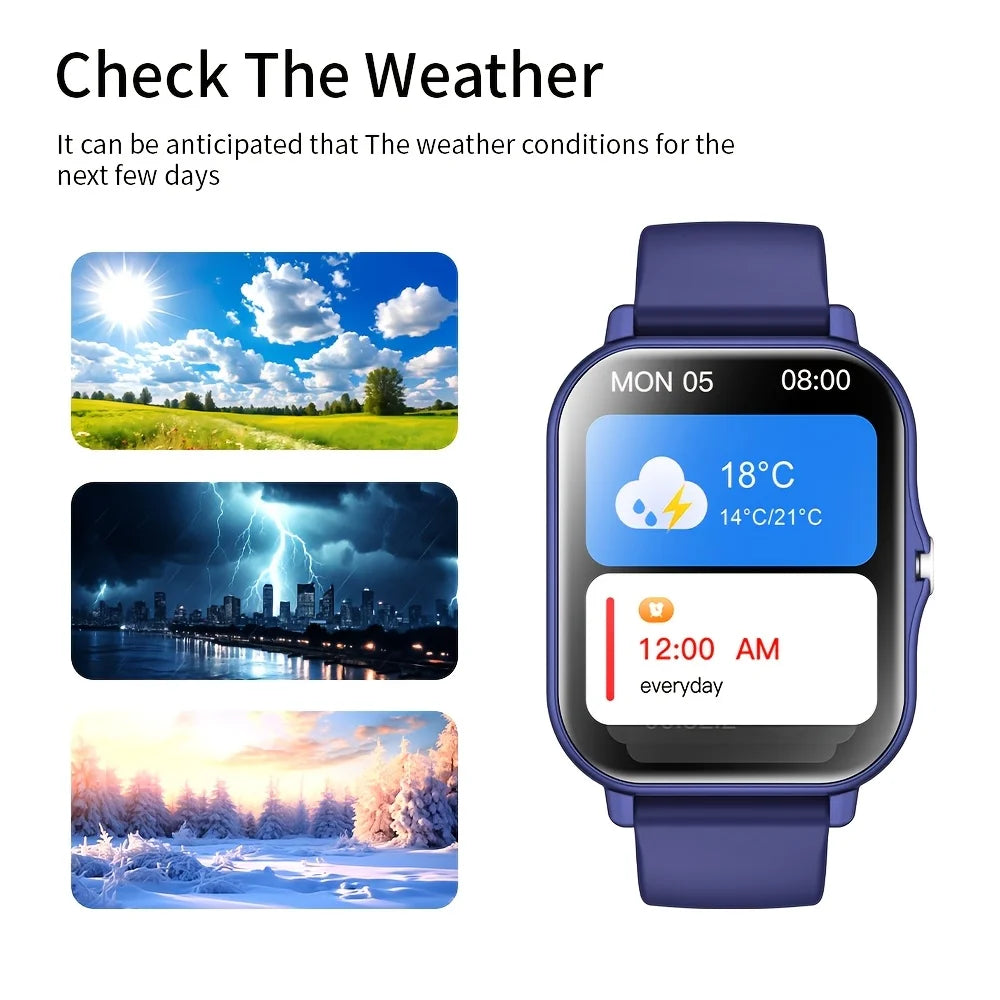 Montre connectée appels Bluetooth avec podomètre