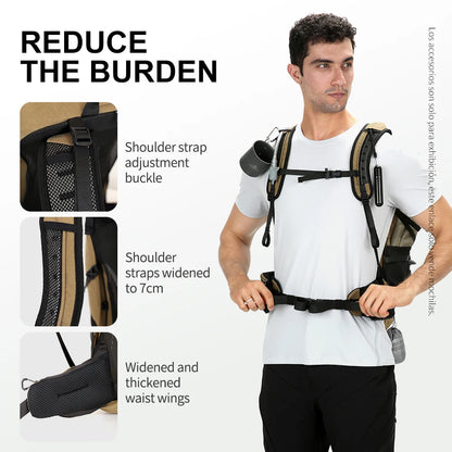 Sac à Dos de Randonnée 35L – Imperméable avec Housse de Pluie Intégrée | Mixte Homme/Femme - BLACKBEARD OUTDOOR INDUSTRIES