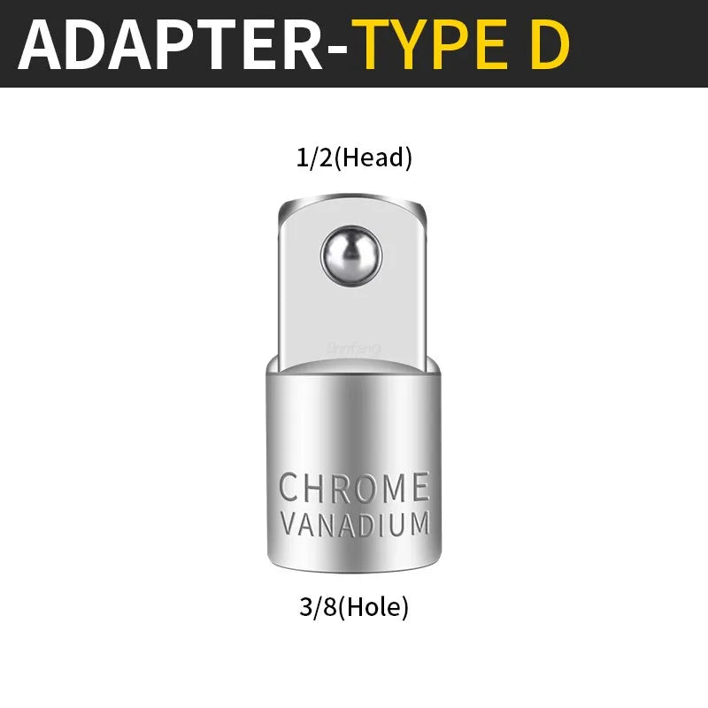 Onnfang Adaptateur Douille Cliquet – 1/2", 3/8", 1/4" CR-V Chrome Vanadium – Outils de Réparation Auto, Vélo, Maison, Garage - BLACKBEARD OUTDOOR INDUSTRIES