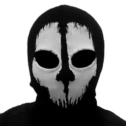 Cagoule Balaclava 100% Coton Ghost Skull – Masque Intégral Visage & Cou – Ski, Vélo, Airsoft – 26 Coloris