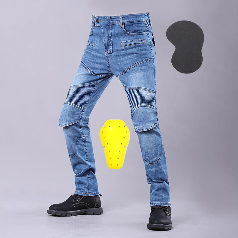 Jean tactique renforcé 4 saisons à protections amovibles