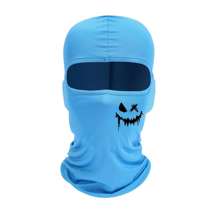 Cagoule visage souriant coupe-vent pour cyclisme et outdoor