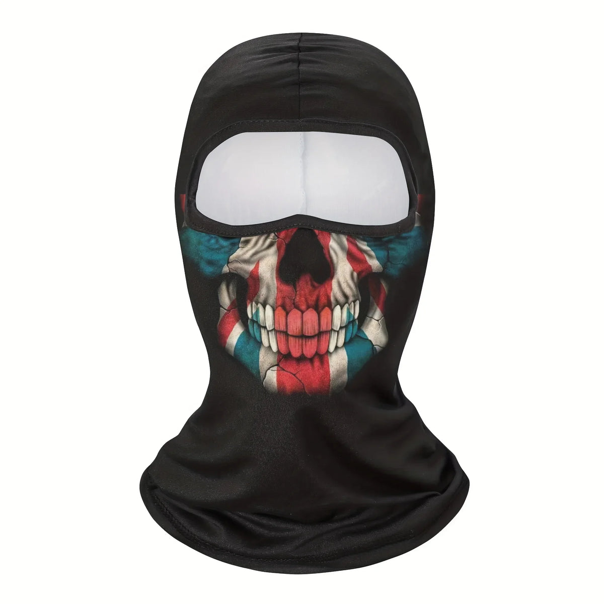 Cagoule masque intégral imprimé, protection visage adulte