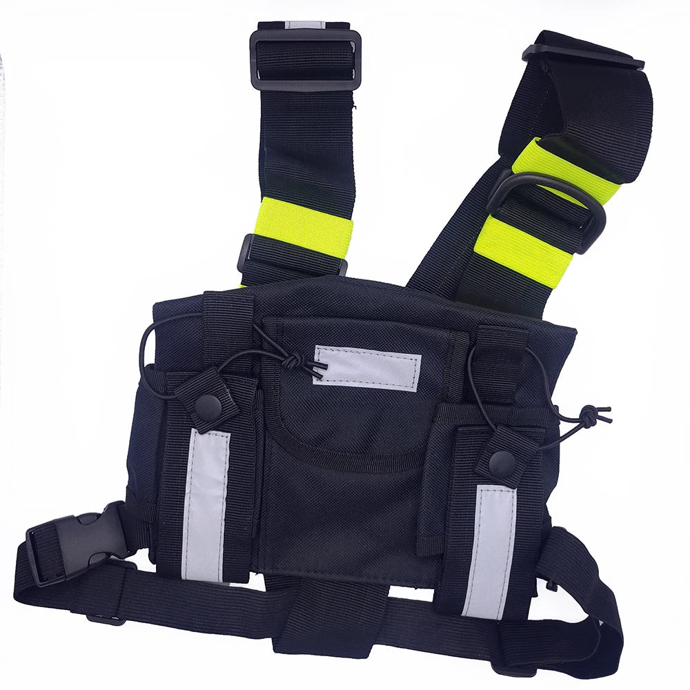 Holster Radio Tactique Épaule – Harnais Poitrine Walkie Talkie | Nylon Militaire