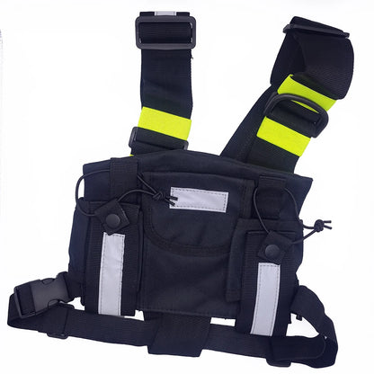 Holster Radio Tactique Épaule – Harnais Poitrine Walkie Talkie | Nylon Militaire