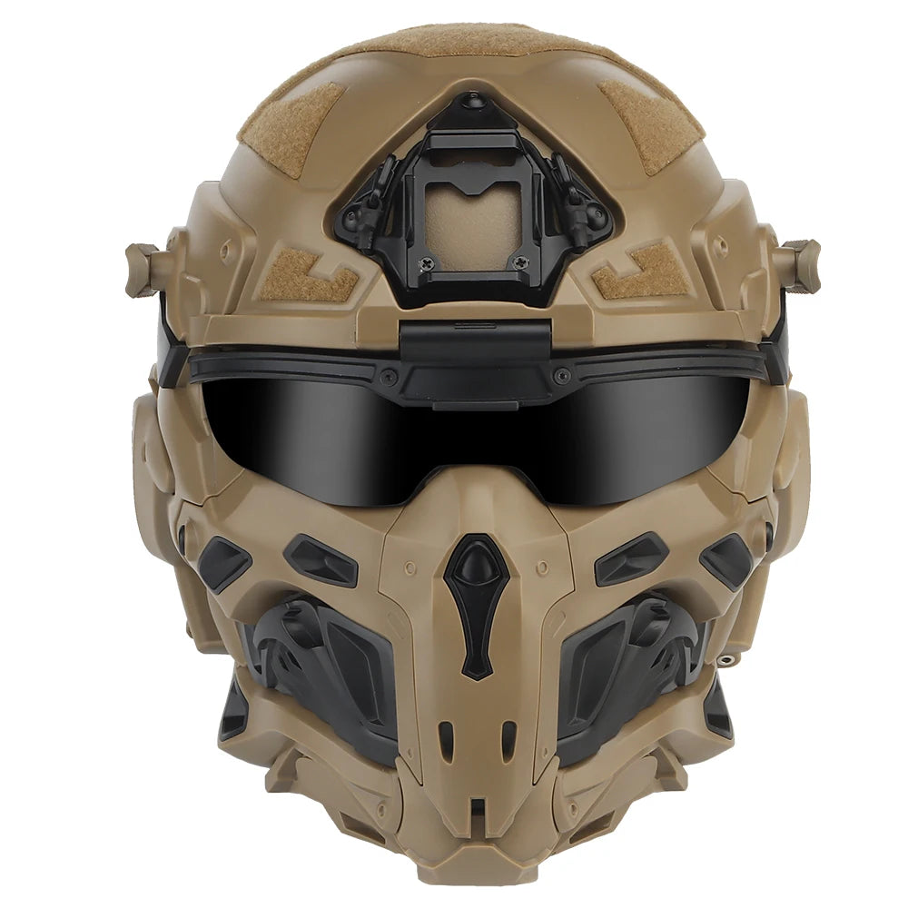 Casque airsoft intégral Assault I avec masque relevable