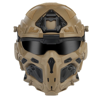 Casque airsoft intégral Assault I avec masque relevable