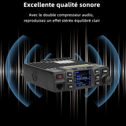 Retevis RT95 – Radio Mobile Bi-Bande VHF/UHF 25W | Transceiver Voiture, Camping, Base Station - BLACKBEARD OUTDOOR INDUSTRIES