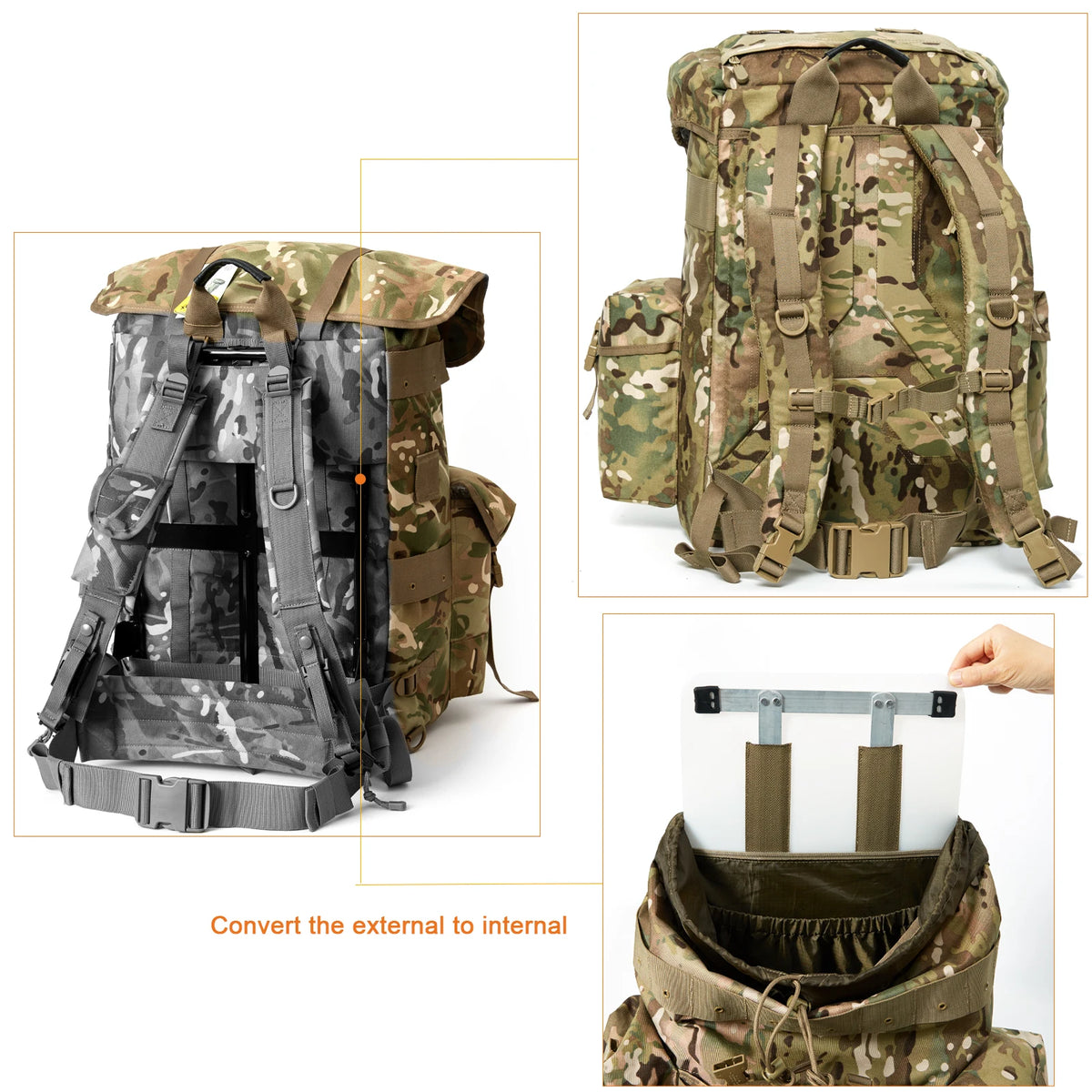 Sac à dos tactique ALICE C1 camouflage – Randonnée et bivouac