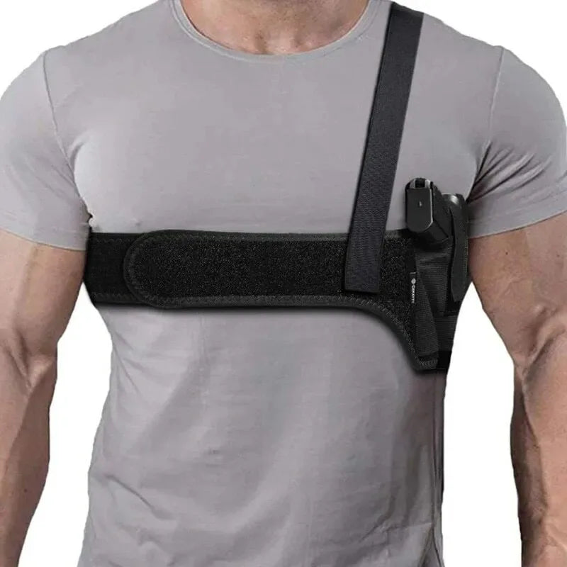 Holster Universel 3-en-1 Néoprène – Épaule, Ceinture & Cuisse, Compatible MOLLE | Droitier | Tailles M, L, XL - BLACKBEARD OUTDOOR INDUSTRIES