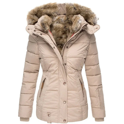 Parka longue femme à capuche zippée, du S au 5XL