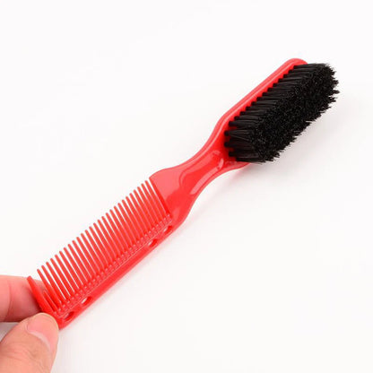 Brosse Peigne Double Face – Barbe & Coiffure Unisexe, Style Barbier Vintage, 17 cm