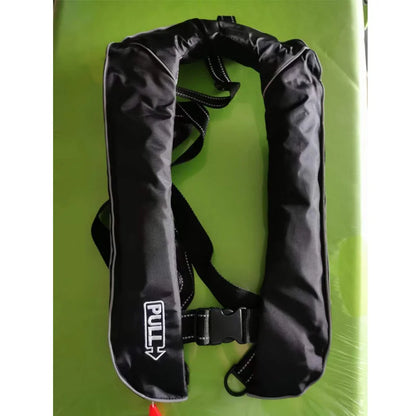 Gilet de Sauvetage Gonflable 150N Noir – Automatique ou Manuel – Certifié SOLAS EN396 - BLACKBEARD OUTDOOR INDUSTRIES