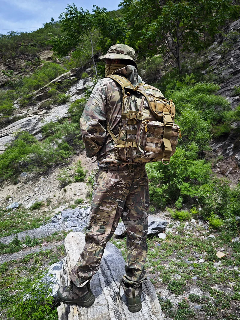 Tenue Camouflage Tactique Été – ATFG EMR White/Yellow Flower – Veste & Pantalon - BLACKBEARD OUTDOOR INDUSTRIES