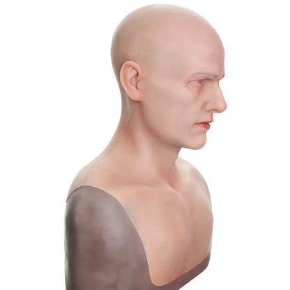 Masque visage masculin ultra-réaliste en silicone