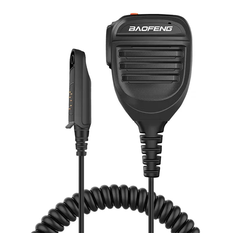Micro-Haut-Parleur PTT Étanche Baofeng – Compatible UV-9R Pro, UV-68, BF-9700, Ham Radio