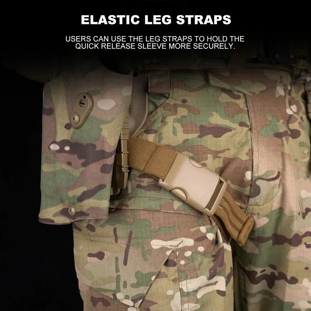 Holster Cuisse Tactique GB-79 SIG Sauer P320 + X300 – Système QLS, Sangle Cuisse, Droitier | Noir, Ranger Green, Coyote, Multicam - BLACKBEARD OUTDOOR INDUSTRIES