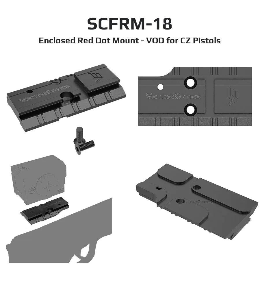 Adaptateur Universel pour Viseur Red Dot Airsoft M2/M4 – Montage sur Pistolet pour Accessoires Tactiques et de Chasse - BLACKBEARD OUTDOOR INDUSTRIES