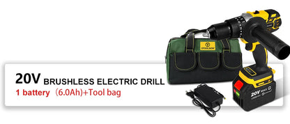 OToolsion 20V 13MM Perceuse sans fil à moteur Brushless – Visseuse à impact pour béton BLACKBEARD OUTDOOR INDUSTRIES