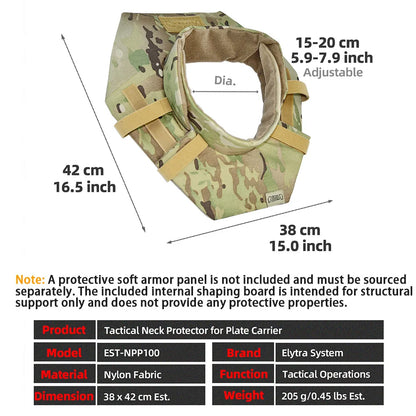 Armure de Cou Tactique Réglable