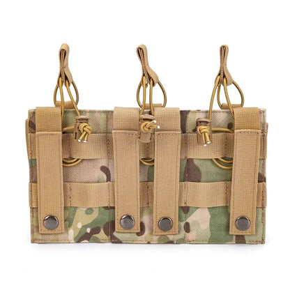 Pochette Tactique Triple Chargeurs – Universelle M4 / M14 / M16 / AK / AR / Glock | Système MOLLE EDC - BLACKBEARD OUTDOOR INDUSTRIES