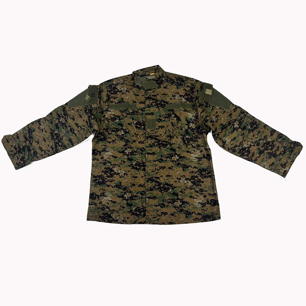 Tenue militaire camouflage digital jungle homme, veste et pantalon