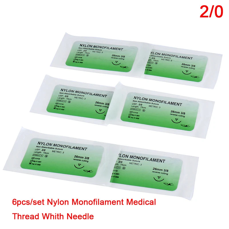 Kit de Suture Chirurgicale Synthétique avec Aiguille – Nylon Monofilament pour Formation Médicale et Vétérinaire Ma boutique