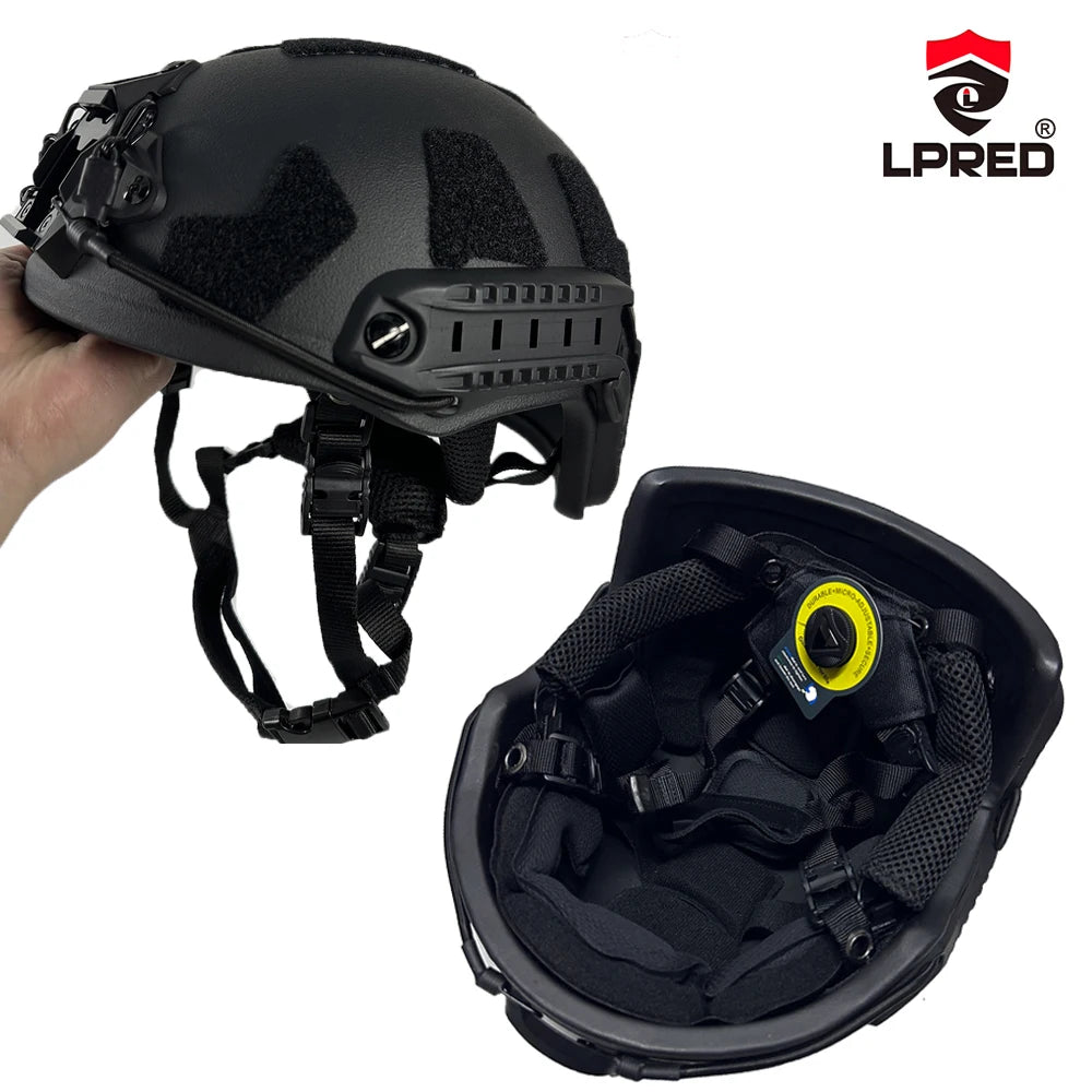 Casque Balistique Tactique LPRED Fast 4.0 - Léger, Certifié CE