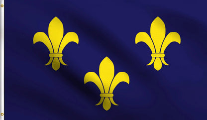 Drapeau France Royale – Bannière Napoléon III, Double Couture, Œillets Laiton