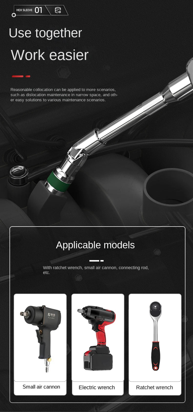 Jeu de Douilles 8-32 mm | Hexagonales 1/2" – Renforcées & Épaissies | Pour Clé à Chocs ou Pneumatique - BLACKBEARD OUTDOOR INDUSTRIES