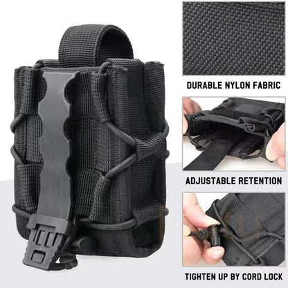 Étui Tactique MOLLE pour Menottes – Pochette de Ceinture pour Menottes Asp, à Charnière, à Chaîne et Rigides – Accessoire de Police, Chasse et Activités Extérieures BLACKBEARD OUTDOOR INDUSTRIES