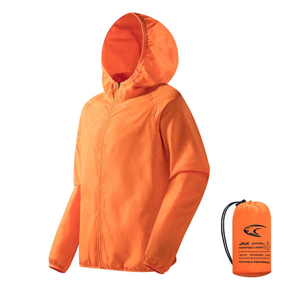 Veste coupe-vent femme UPF 50+ déperlante et pliable, randonnée