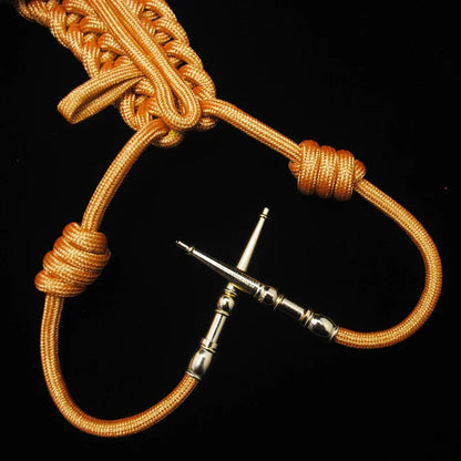 Aiguillette militaire dorée de cérémonie pour garde d'honneur et officier