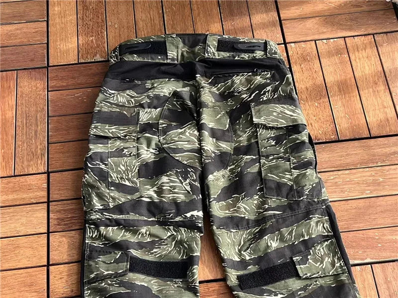 Ensemble Tactique Tom Jungle Tiger GEN3 - Vêtements de Combat Outdoor Résistants aux Déchirures, Pantalons G3 + Veste GEN3, Durable et Confortable BLACKBEARD OUTDOOR INDUSTRIES