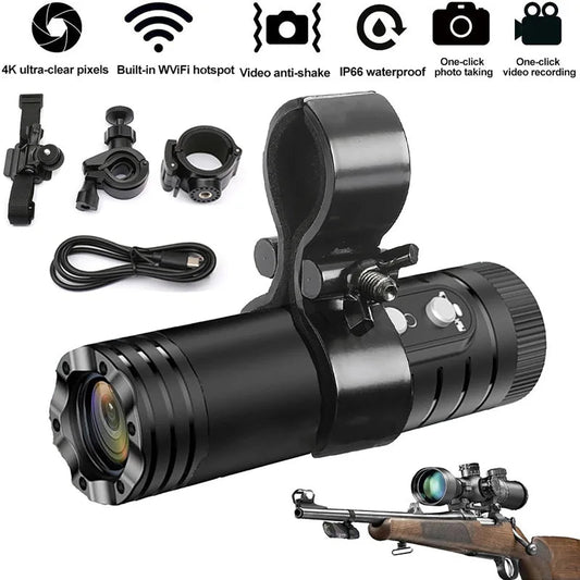 Caméra Sport 4K WiFi Luxuglow – Étanche IP66, Grand Angle 120°, Stabilisation Vidéo Ma boutique