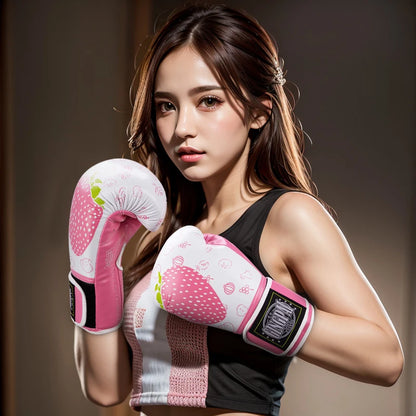 Gants de Boxe Femme & Enfant Cuir PU – Kickboxing, Muay Thai, Sparring | 6 à 12 oz | Rose, Blanc, Vert - BLACKBEARD OUTDOOR INDUSTRIES