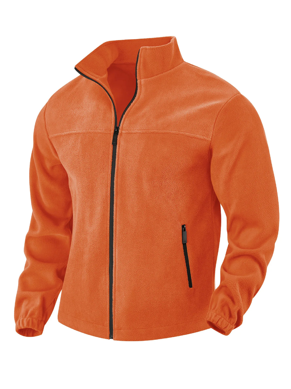 Veste polaire homme zippée à col montant