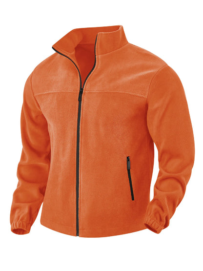 Veste polaire homme zippée à col montant