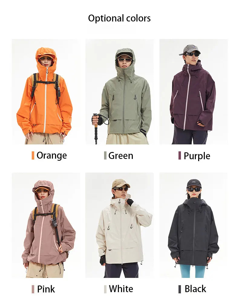 Veste de Randonnée Imperméable et Coupe-Vent Unisexe avec Capuche – Veste de Sport Haute Qualité pour Randonnée, Course et Escalade - BLACKBEARD OUTDOOR INDUSTRIES