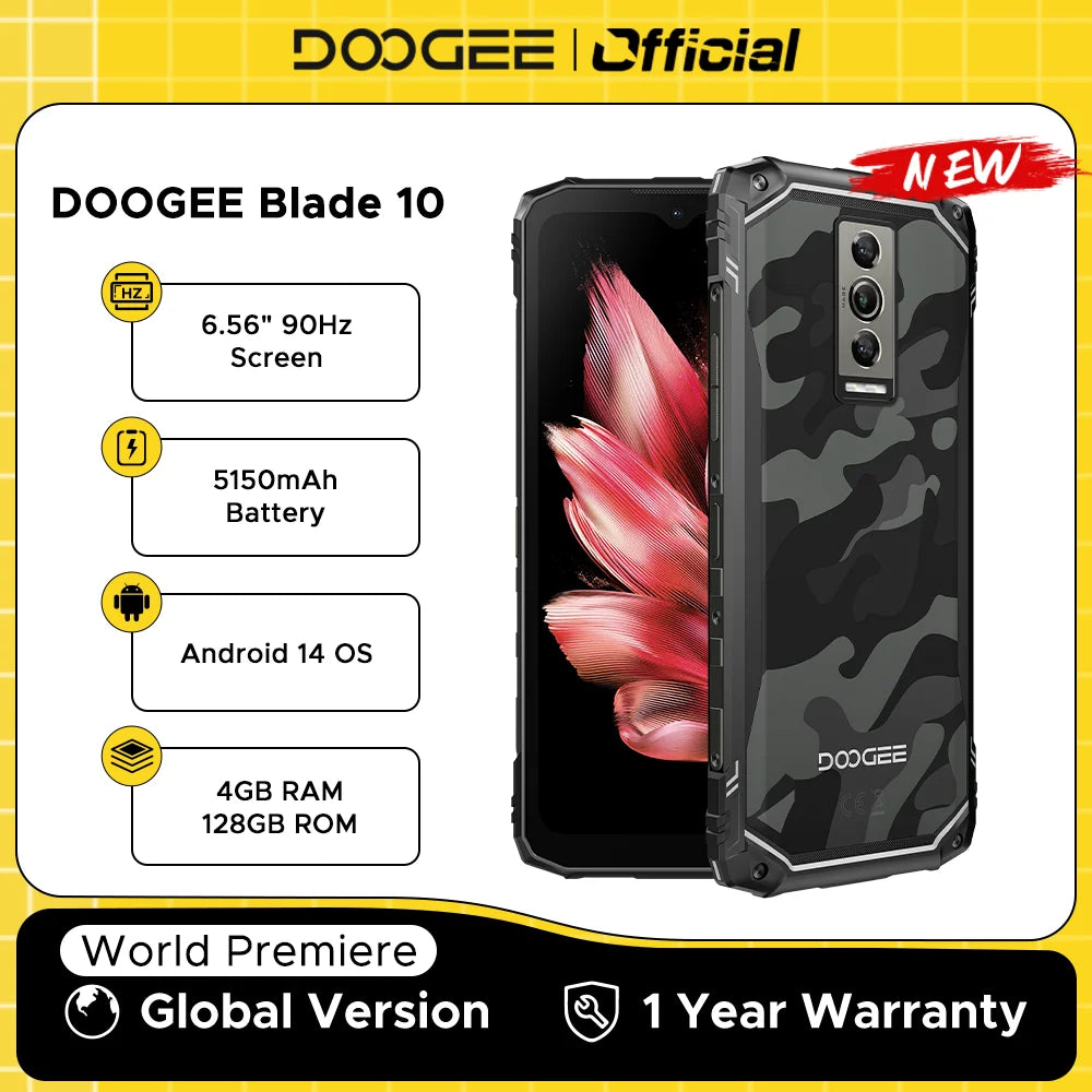 DOOGEE Blade10 – Smartphone Rugged Ultra-Mince - BLACKBEARD OUTDOOR INDUSTRIES