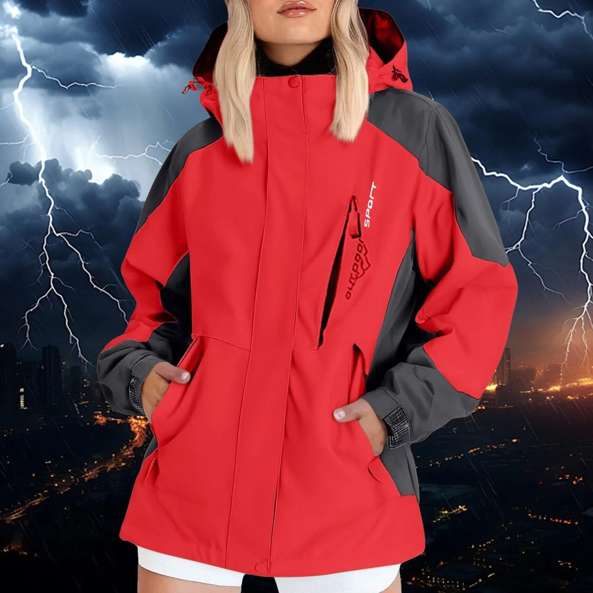 Veste de randonnée femme à capuche