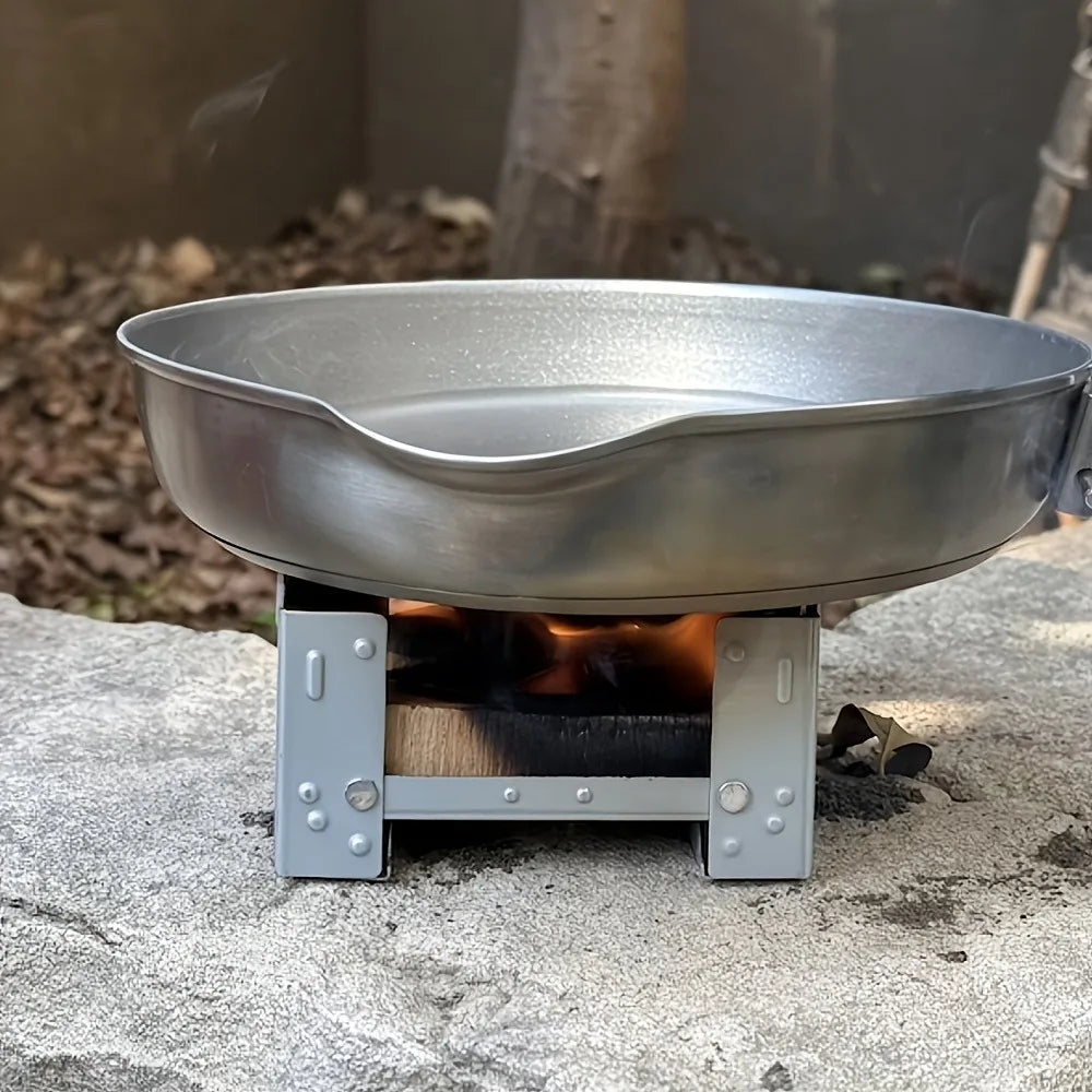 Réchaud à bois pliable de poche pour camping et bivouac