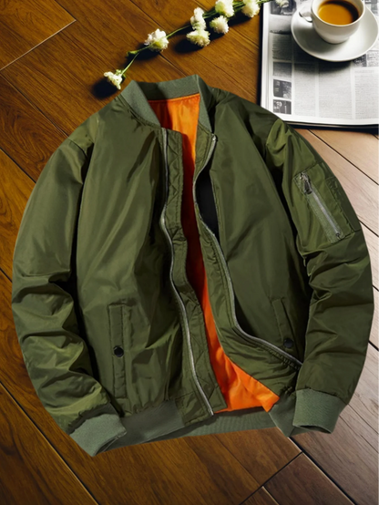 Bomber homme léger zippé en polyester