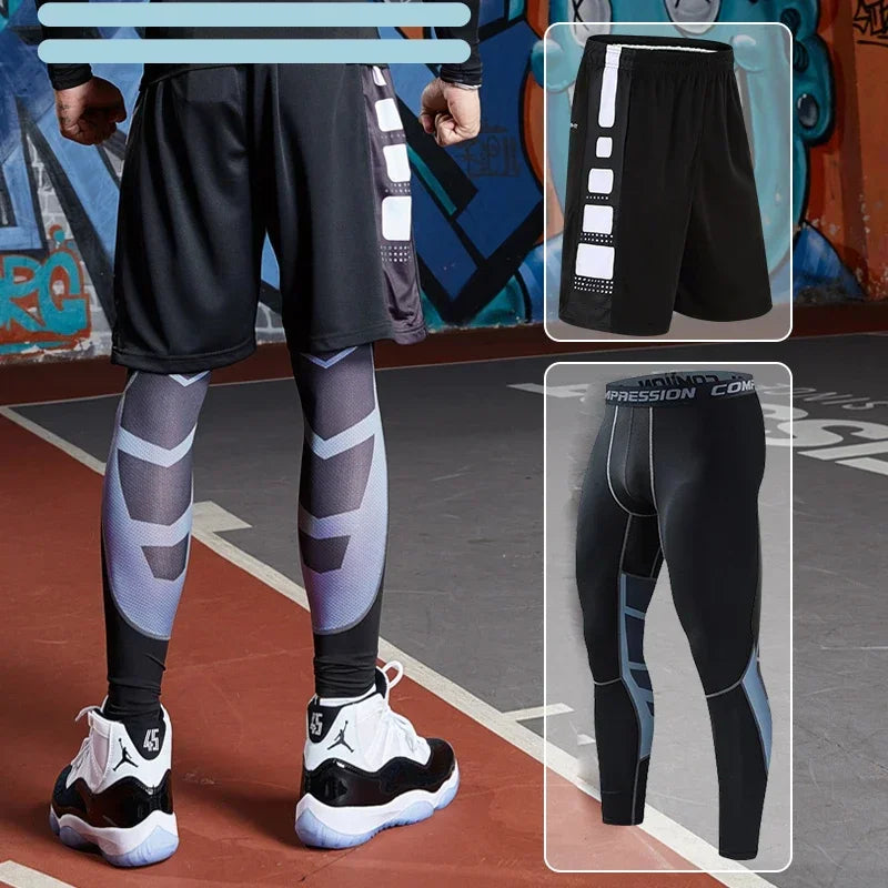 Ensemble sport homme compression, 2, 3 ou 5 pièces