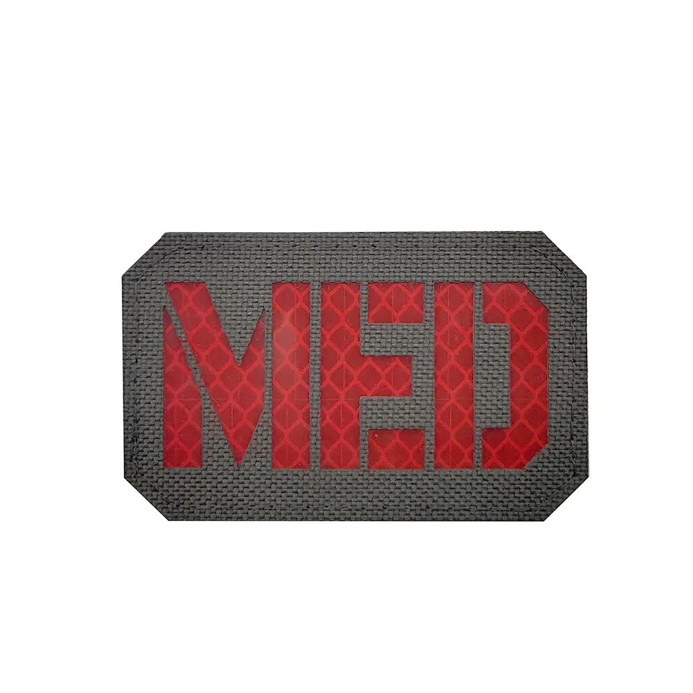 MEDIC Embroidered Patch IR Reflective Glow in Dark Tactical Military Patches Medical MED EMT PARAMEDIC Emblem PVC Rubber Badges - BLACKBEARD OUTDOOR INDUSTRIES