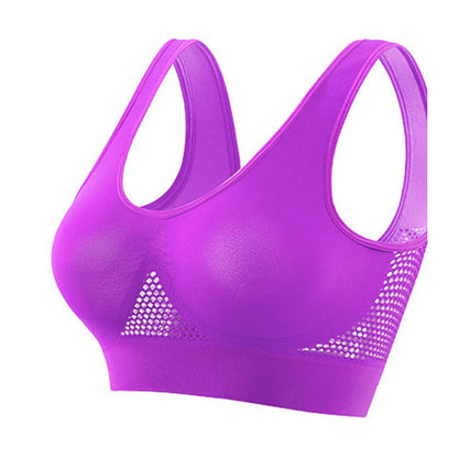 Brassière Sport Femme Sans Armature – Soutien-gorge Yoga Running Grande Taille S–5XL