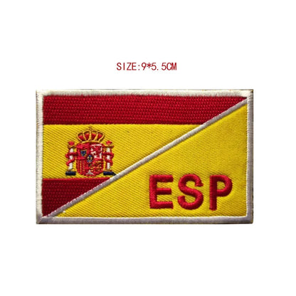 Patch Brodé Drapeau Espagnol – Patch Velcro 3D Écologique, Idéal pour Vêtements, Sacs, Accessoires et DIY - BLACKBEARD OUTDOOR INDUSTRIES